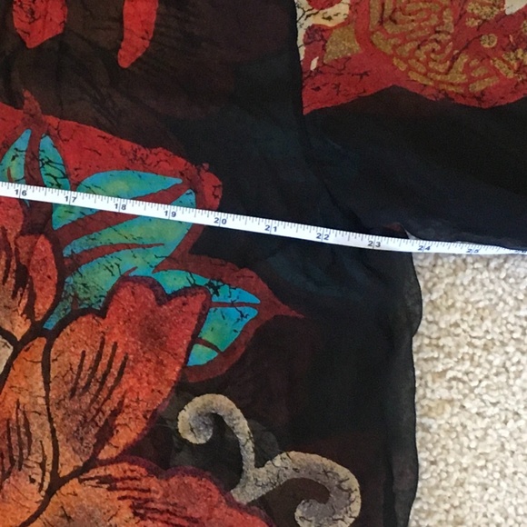 Chico’s silk blouse dress top - Picture 3 of 6